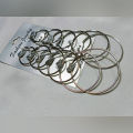 6 Pairs Gold Plated Rock Punk Club Circle Hoop Earrings Set. 