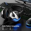 Stereo Gaming Headset Noise Cancelling Wired Earphone Gaming Microphone Headphone for PS4, Xbox One, Nintendo Switch, PC, Mac, Laptop. 