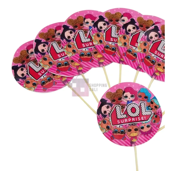 Lol%20Surprise%20Cupcake%20Toppers%20-%202.5%20Inch%20-%20Lol%20Surprise%20Themed%20Party%20-%20Pink%20-%20Girls%20-%20Pack%20Of%2010%20-%20Image%203