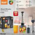 New Hand Blender Set 4-in-1 Multifunctional Heavy-Duty 800w Powerful Copper Motor, Coffee Beater Single & Double Speed Stainless Steel Immersion Blender - Egg beater and Milk Frother - Meat Chopper 600ml -Juicer Machine - Electric Grinder - Food Processor. 