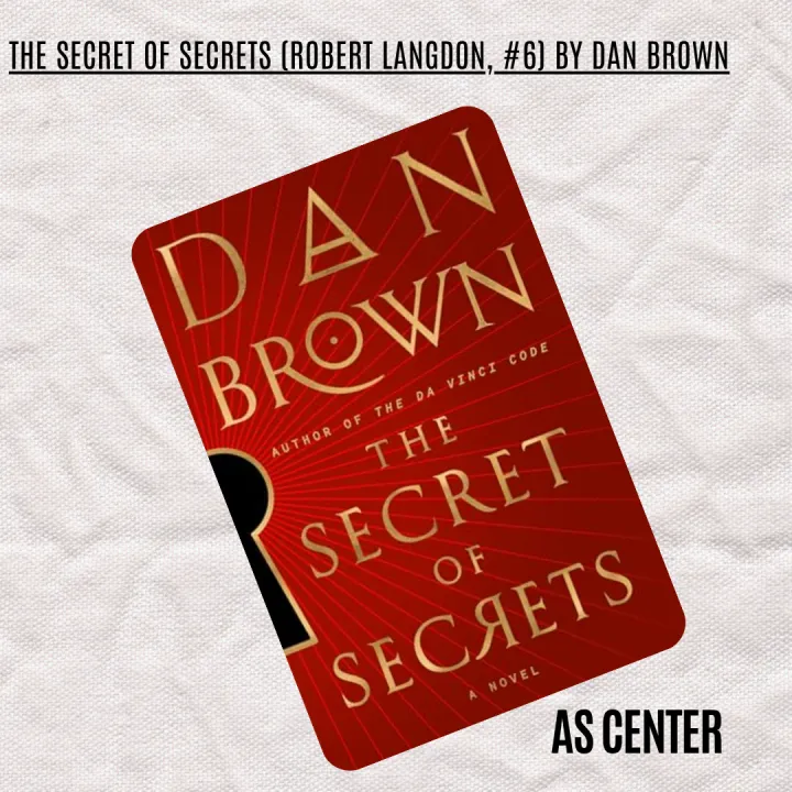The Secret of Secrets (Robert Langdon, #6) by Dan Brown / The Ultimate Cipher: Where History and ...