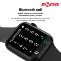 Energy - ENRG Smart Watch 1.75 Inche HD Full Edge To Screen With Crown Rotating Function Bluetooth Call Dial And Split Display For Android IOS Device Black. 