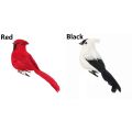 1/2PCS Handicraft Wedding Supply Home Decor Artificial Animal Simulation Parrot Real Feathers Bird Model. 