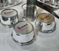 SET OF 4 Spartx Sports Logo Car Wheel Center Caps Premium Quality 5.72 cm = 2.25 Inches Shining Chrome. 