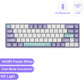 AJAZZ AK680 Gaming Mechanical Keyboard ABS Keycap 68 Keys Wireless Bluetooth / Usb Dongle Keyboard Hot Swap Custom Gasket for Pc Laptop. 