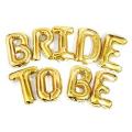 Bride To Be Bridal Shower Foil Balloons Set 16 inches per alphabet. 