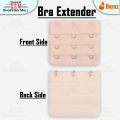 (Pack Of 1) 3 Hook Bras Strap Bra Band Extender Multi Color. 