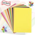 (Pack of 100 Sheets) Color Paper Multi Sheets, Multi Colour Papers - A4 Size. 