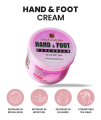 Cheek and chin hand and foot whitening cream. 