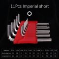 5/8/11 Pcs Multi Tool Double-End Allen Wrench Metric Short Arm Allen Key Set Inch Imperial Hexagon Spanner Wrenches Set. 