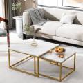 Modern Nesting Coffee Tables Set Center Table Set 2 in one Table. 