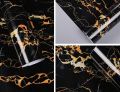 Easy Kitchen Self Adhesive Wallpaper Marble Stickers Waterproof Heat Resistant Kitchen Countertops Table Furniture Cupboard Wall Paper. 