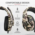 RAZOR - RGB Gaming Headphones 3.5mm With USB Earphone Surround Stereo Headphone for PC, PS4, Xbox One, Ergonomic Design Over Ear with Mic Professional Headset For Gaming - One Click Pick. 