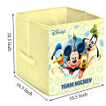 Printed  Storage Cubes Organizer Basket With Cover Bin Storage Boxes Storage Container with Handles for Travel Moving Toy Storage Box. 