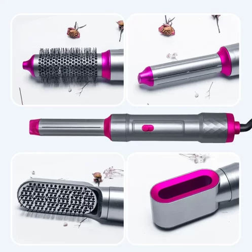 Hair Dryer Brush 5 In 1 Hair Blower Hot Air Styler Comb Automatic Hair Curler Professional Hair Straightener