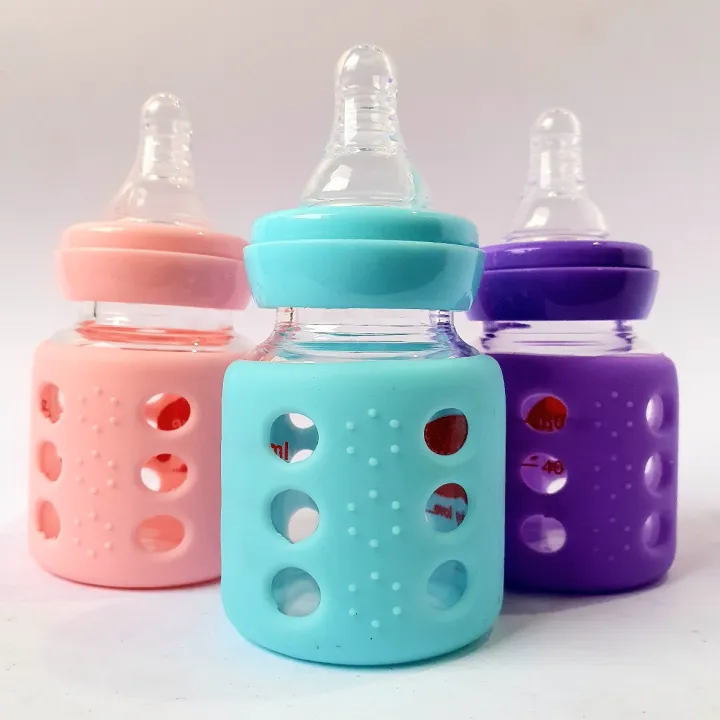 1Pc%20Baby%20Glass%20feeder%20with%20safety%20cover%20multicolor%20New%20Born%20Baby'S%20Glass%20Feeder%2060ml/2oz%20Imported%20High%20Quality%20With%20Silicon%20Cover%20-%20Image%204