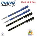 PIANO Jelflo Gel Pen - A+ Quality {Pack of 4 Pcs}. 