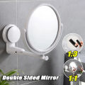 360° Swivel Folding Cosmetic Mirror No Punch Magnifying Mirror Bathroom Mirror Wall Mounted Shaving Mirror HD Cosmetic Mirror. 