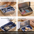 Metal Storage Box Silver Storage Box Tin Storage Box Storage Box Case Organizer. 