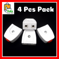 4 Pcs Electric 2 Pin Female Plug Socket High Quality Used with Male Plug. 