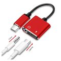 2 in 1 Type-C to 3.5MM Audio Adapter Cable Charging Port Earphone Type-C Audio Cbale AUX Adapter Cable Headset Calling Android. 