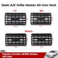 Toyota Indus Corolla Complete AC Grill 4 piece set. 