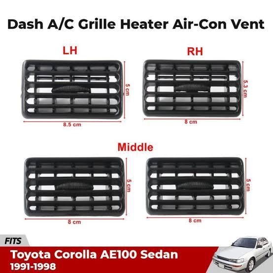 Toyota Indus Corolla Complete AC Grill 4 piece set