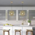 Hexagon Shape Hanging Lamp & Geometric Shape Lamp, Ceiling Lamp, Indoor Lights - Modern Pendant for Home & Office | LED/Filament Bulb Compatible (Bulb Not Included). 
