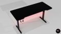 48 Inches Professional Black Gaming Table - Designed Gaming Desk - Pc Gaming Table - Laptop Gaming Table - Blue Led Lights on Desk -  Assembled Table - Study Table - Headphones Holder - Wire Management System. 