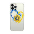 Ukraine fine sun flower phone case for iPhone 14 13 12 11 pro Max 7 8 plus mini Xs X XR se 2022 transparent Funda. 