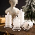 Flameless LED Candle Light Battery Operated Flickering LED Tea Lights Desk Night Lamp Candles Decoration for Wedding Birthday Party Home. 