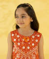 Sapphire Kids - Girls Embroidered Zari Lawn Shirt. 