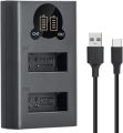 LP-E12 Canon Camera Battery Dual Charger USB Power Bank Supported EOS M EOS M2 EOS M10 EOS M50 EOS M50 Mark II EOS M100 EOS M200 100D. 