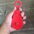Heavy Duty Single Ring Lifting Pulley Rope Pulley Color Coated Wire Rope Pulley  Block Single Double Wheel Lifting Pulley Capacity 300kg - 0.3 TON Rope Pully Swivel Pulley Block. 