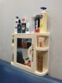 Fancy & stylish washroom cabinet with Glass Mirror door. 
