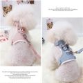 【HOT】 Cute Rabbit Harness And Leash Set Bunny Pet Accessories Vest Harnesses Small Pet Leashes For Outdoor Walking Pets Supplies. 