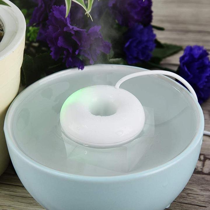 Portable Mini Doughnut-Shaped USB Atomization Spray Humidifier for Home Office Car
