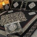 4PC-VELVET-JACQUAD-BEDSHEETS / FANCY-BEDSHEETS / VELVET-BEDDING-SET - Bed sheet - bedsheet king size | Available at FANZA. 