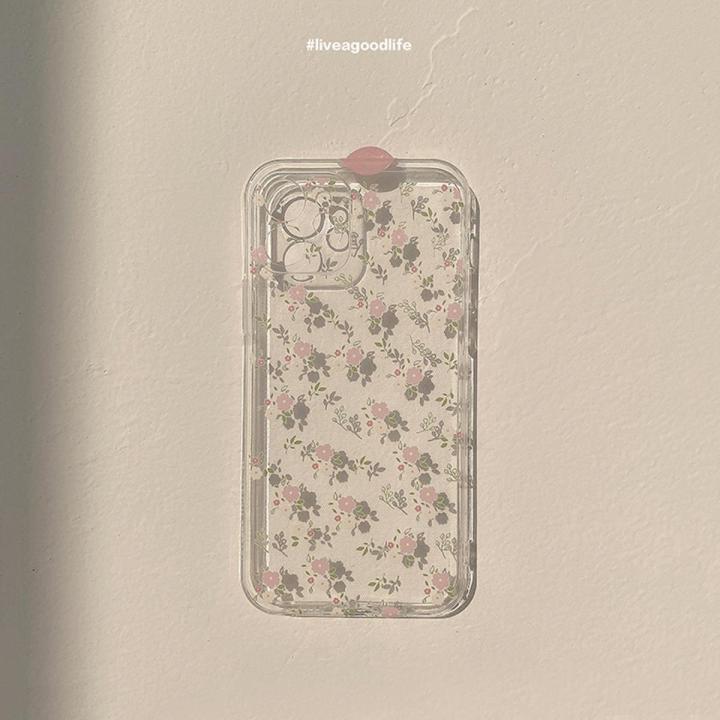 Transparent Flower Case Suitable for IPhone 16promax/14/14pro/14plus/14promax/13 promax / 11 Pro Max / XR / XS Max
