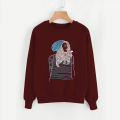 New Design Cute Printed Sweat shirt Full Sleeves Fleece Winter Collection Export Quality Sweatshirts For Women. 