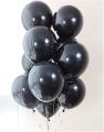 Pack of 20 Metallic Chrome Black Shiny Balloons Large 14 Inch Latex Balloons, Party Balloons for Happy Birthday Baby Shower Graduation Wedding Anniversary Decorations Helium Supported. 