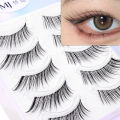 1box Of Comic Eyelash One Piece Of Hard Stem False Eyelashes Girl Group Natural Thick Eyelashes. 