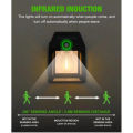 High Quality Mini Waterproof Solar Interaction Wall Lamp With Motion Sensor Security Light, Featuring 3 Lighting Levels. 