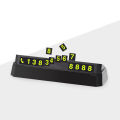 Phone Number Plate Hidden Press Type Temporary Parking Card. 