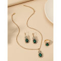 Shein- 4pcs Rhinestone Decor Jewelry Set. 