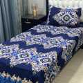kids 2Pc Salonika Mix cotton Cotton Single  Bedsheets Soft Cotton Size : 60/90inch Easily Washable 2Pc 1 Sheets 1 Pillow Covers. 