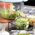 1.5L Hand Push Chopper Masher For Vegetables And Meat Sharp Blades Chopper. 