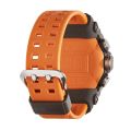 Casio G Shock Mens Carbon Core Guard Black/Orange Step Tracker Bluetooth Dual Time Analog-Digital Orange Resin Band Watch-GG-B100-1A9DR. 