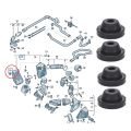 4Pc Air Filter Buffer Rubber Cover Mount for Beetle for Audi A3 Skoda. 