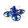 Remote Control Mini Drone With Captain America Mini Figure - Rechargeable With Front and Back Light - Blue. 